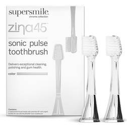 Supersmile Zina45 Replacement Brush Heads for Sonic Pulse Toothbrush, Count