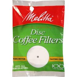 Melitta 628354 Disc Coffee Filters, 3-1/2", 100 Count