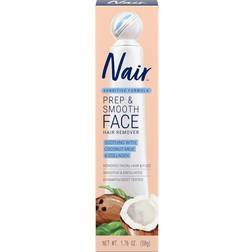 Nair Prep & Smooth Face Remover, Soothing Coconut Milk & Collagen