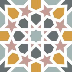 RoomMates Calliope Colorful Moroccan Peel And Stick Floor Tile