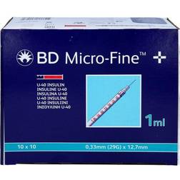 BD MICRO-FINE+ Insulinspr.1 U40 12,7 100 St.