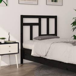 vidaXL black, 95.5 Pine Bed Honey Bed Sänggavel