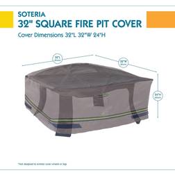 Classic Accessories Duck Covers Soteria RainProof Square Fire Pit Cover