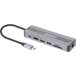 Manhattan USB-C 7-in-1 Docking Station with Power Delivery
