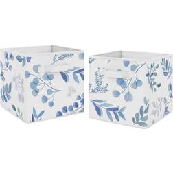 Sweet Jojo Designs Floral Leaf Collection Foldable Storage Box