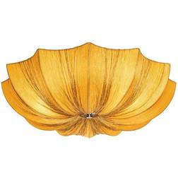 QAZQA Design-Deckenlampe Gold Silk Deckenfluter
