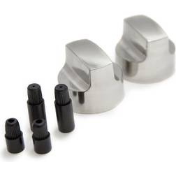 Grillpro 25960 Chrome Look Replacement Control Knobs Will Fit Large D Shaped Valve Stems