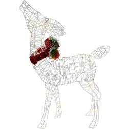 Northlight 34860055 35 Lighted Standing Reindeer with Bow Christmas Lamp