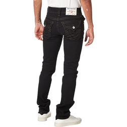 True Religion Men's Ricky Big T Stitch Straight Jeans - Black
