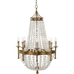 Regina Andrew Frosted Crystal-Bead Pendant Lamp