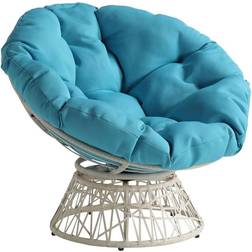 OSP Home Furnishings Wicker Papasan Lounge Chair 35.2"