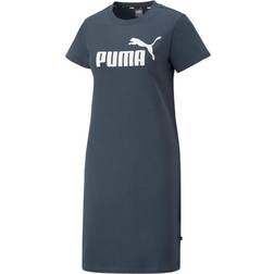 Puma Essentials Logo Dress Dark Night Women's Clothing Navy