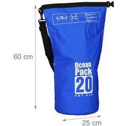Relaxdays Dry Bag Ocean Pack LKW-Plane blau 20,0 l