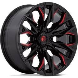 FUEL Off-Road D823 Flame Wheel, 20x9 with on 135 Bolt Pattern Gloss Milled With Candy Red