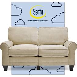 Serta 61" Loveseat Chair Cushions Beige