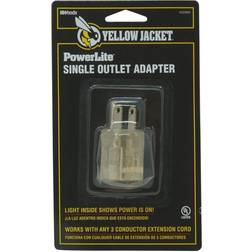 Tradesman Clear Single Outlet Power Adapter Plug with Lighted End