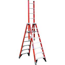 Werner E7408 300-Pound Duty Rating Fiberglass Extension Trestle Ladder, 8-Foot