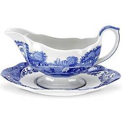 Spode "Blue Italian" Gravy with Stand Sauce Boat