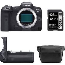 Canon EOS R5 Mirrorless Digital Camera Body with Battery Grip Kit