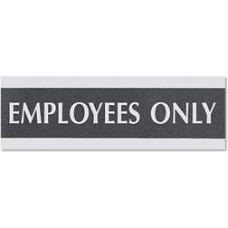 Headline Sign Century Office Sign EMPLOYEES ONLY