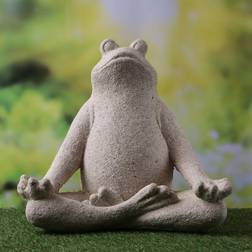 Yoga Frosch meditierend im Dekofigur
