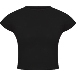 PrettyLittleThing Basic Short Sleeve T-shirt - Black