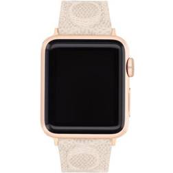 Coach Sand Canvas Strap 38/40/41mm Apple Watch Band