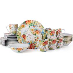 Fitz and Floyd 32-Piece Garden Delight Service for 8 - 32-pc - Assorted Dinner Set