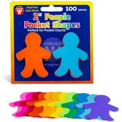 Hygloss Â Pocket Shapes, People, 2/Bd Multicolor