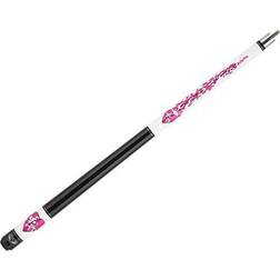 Athena Cues Junior Pool Cue Pink Heart with Tribal Smoke