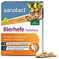 sanotact Bierhefe Tabletten 400 Tabletten natürliche Bierhefe vegan
