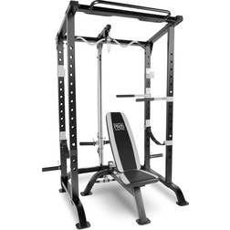 Marcy Pro Full Cage and Weight Bench Personal Home Gym Total Body Workout System