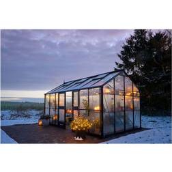 Halls Greenhouses Jubi 60 15.1m² Edelstahl Glas