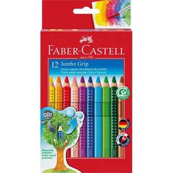 Faber-Castell Jumbo Grip Coloured Pencils 12-pack
