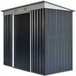 OutSunny 7' Backyard Tool Storage Shed with Dual 2 Strong (Building Area )