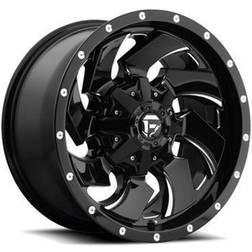 Fuel Off-Road Cleaver D574, 18x9 Wheel with 6 on 6 on 135 Bolt Pattern Gloss Black Milled