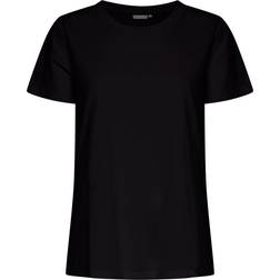 Fransa Zashoulder T-Shirt Black-XXL