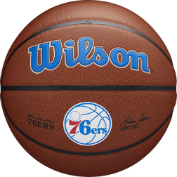 Wilson Nba Team Composite Philadelphia 76Ers Basketball, Gold, Unisex, Balls & Gear, WTB3100XBPHI