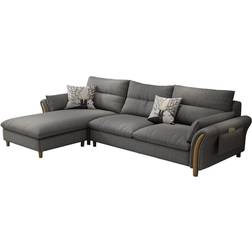 Modern Grey Sofa 78.7" 5 Seater
