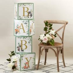 Kate Aspen Woodland Baby Block Box Set of 4