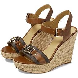 Michael Kors Wedge Espadrille Luggage Women's Shoes Brown