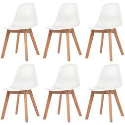 vidaXL Polypropylene Kitchen Chair 32.3" 6