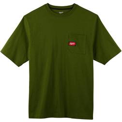 Milwaukee Heavy Duty Green Pocket Short Sleeve T-Shirt