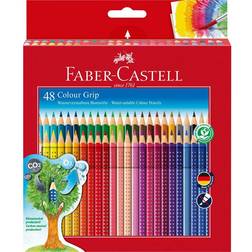 Faber-Castell Colour Grip Coloured Pencils Cardboard Wallet 48-pack