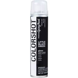 Duncan ColorShot Aerosol Spray Paint 10oz Little Dress-Black-Gloss