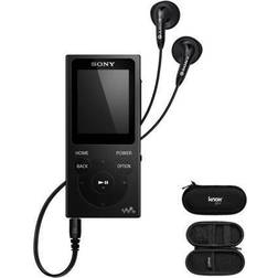 Sony NW-E394 Walkman 8GB Digital Audio Player Black with Hard Case