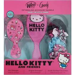 The Wet Brush & goody hello kitty and friends detangling accessory bundle.