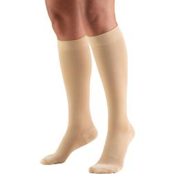 Truform closed toe, knee high 20-30 mmhg compression stockings, beige, x-large
