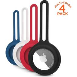 HyperGear aircover silicone loop for airtag 4 pack multi-color