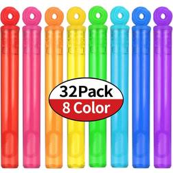 32-piece 8 colors mini bubble wands assortment party favors toys for kids chi